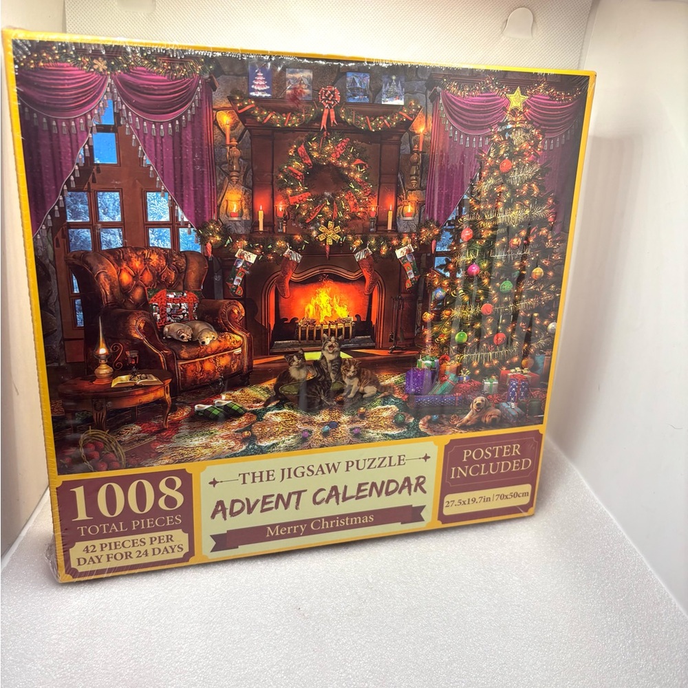 Christmas Jigsaw Advent Calendar for 24 Days Countdown Calendar 1008 Pieces